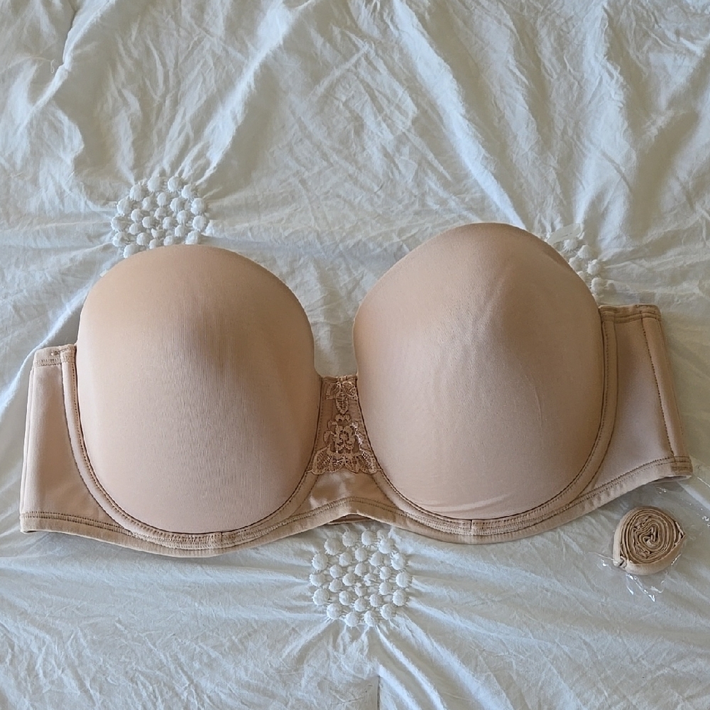 Vanity Fair Nude Strapless Bra but w/straps NWOT